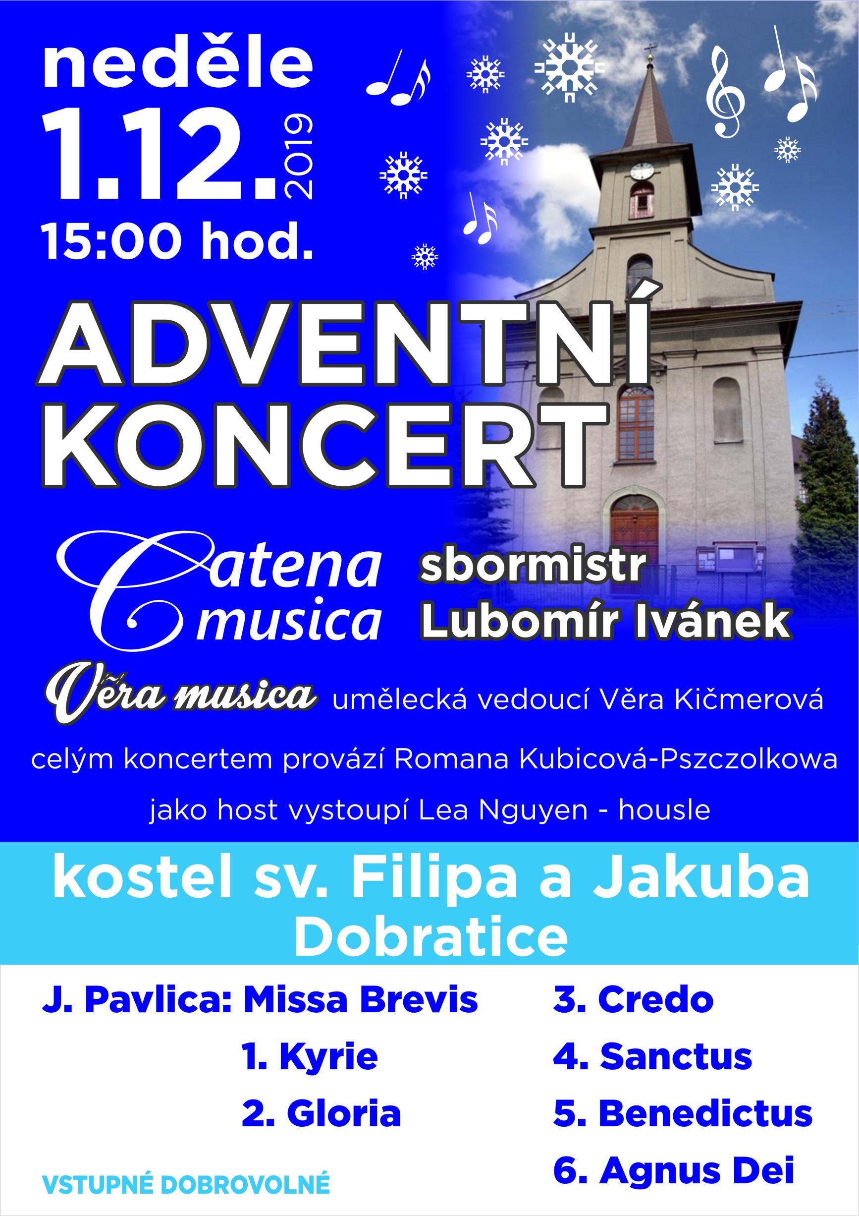 Adventní koncert v Dobratickém kostele - 2019