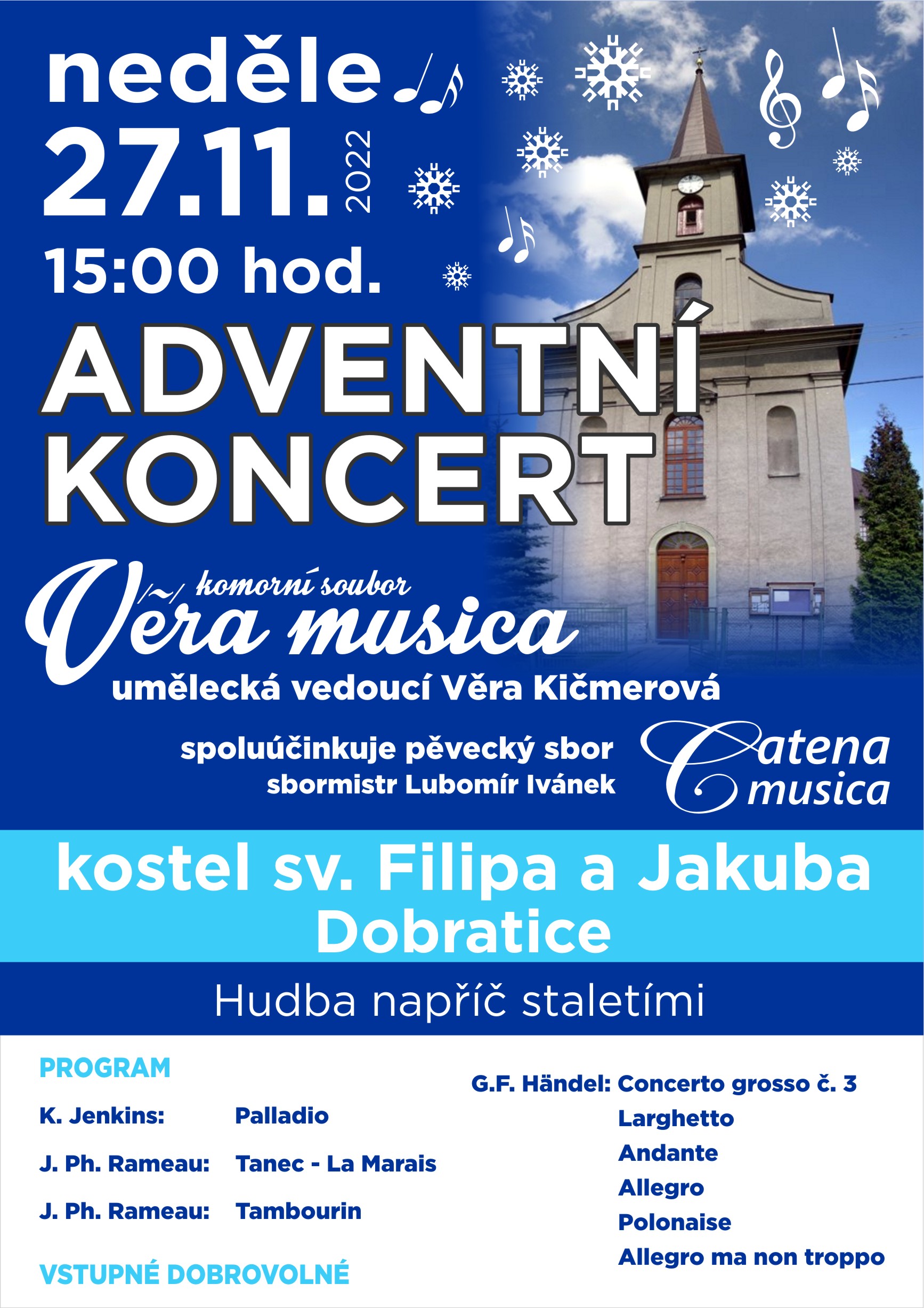 Adventní koncert v Dobratickém kostele - 2022